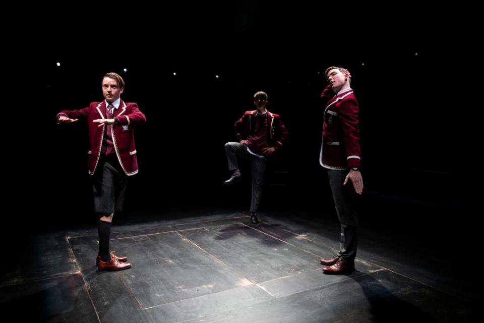 Matthew Tennyson, Vinnie Heaven and Hubert Burton in ‘The Misfortune of the English' (Ellie Kurttz)