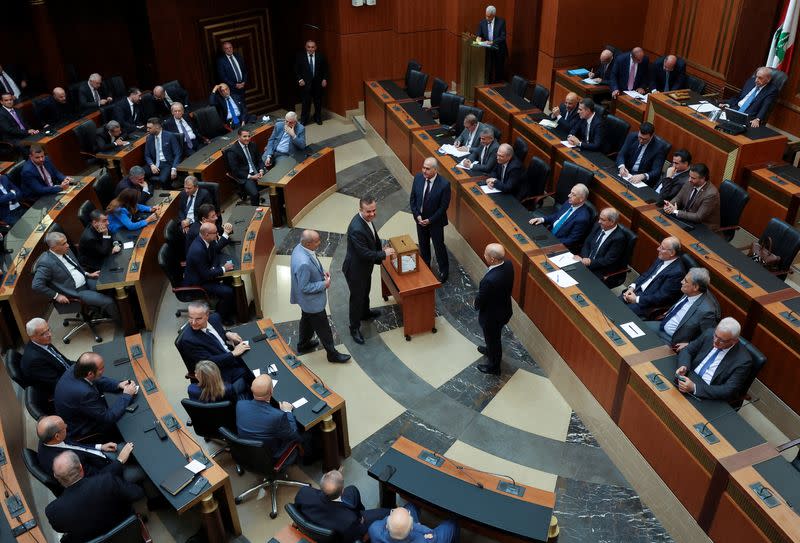 FILE PHOTO: Session to elect a new president at the parliament building in Beirut