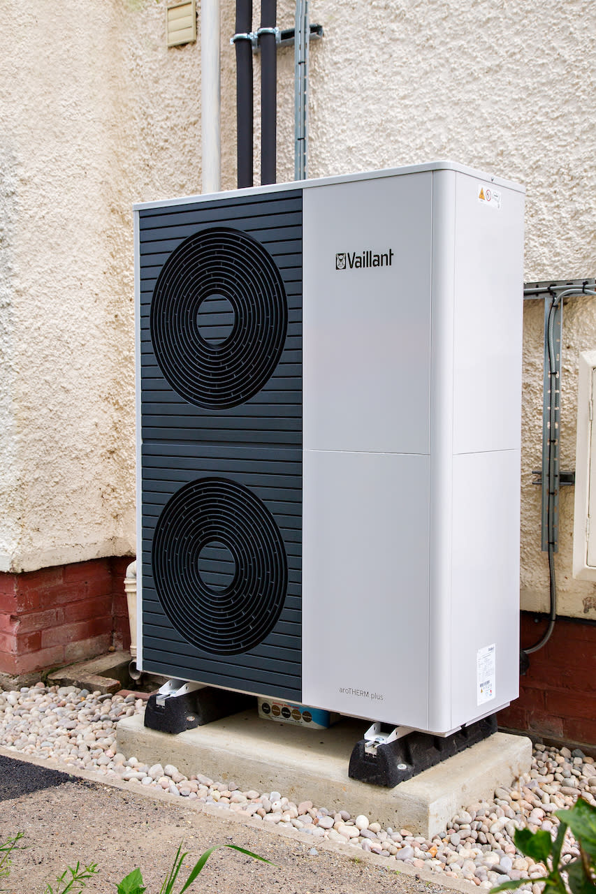A double heat pump for heating a large home (Octopus Energy/PA)