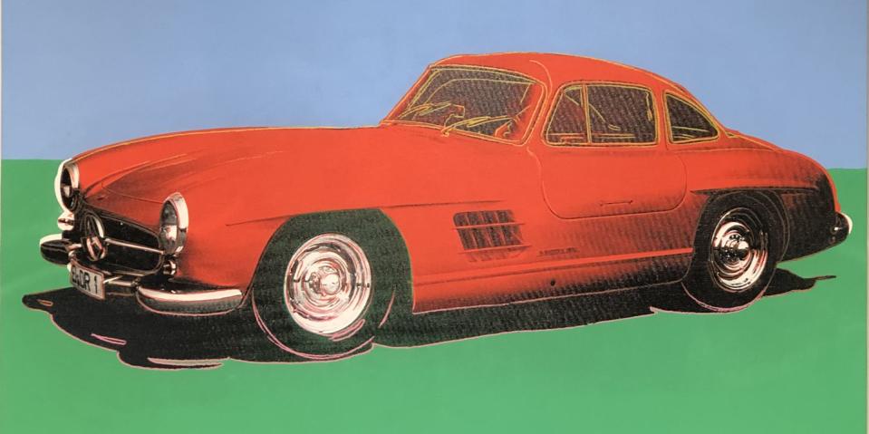 andy warhol mercedes benz 300sl gullwing