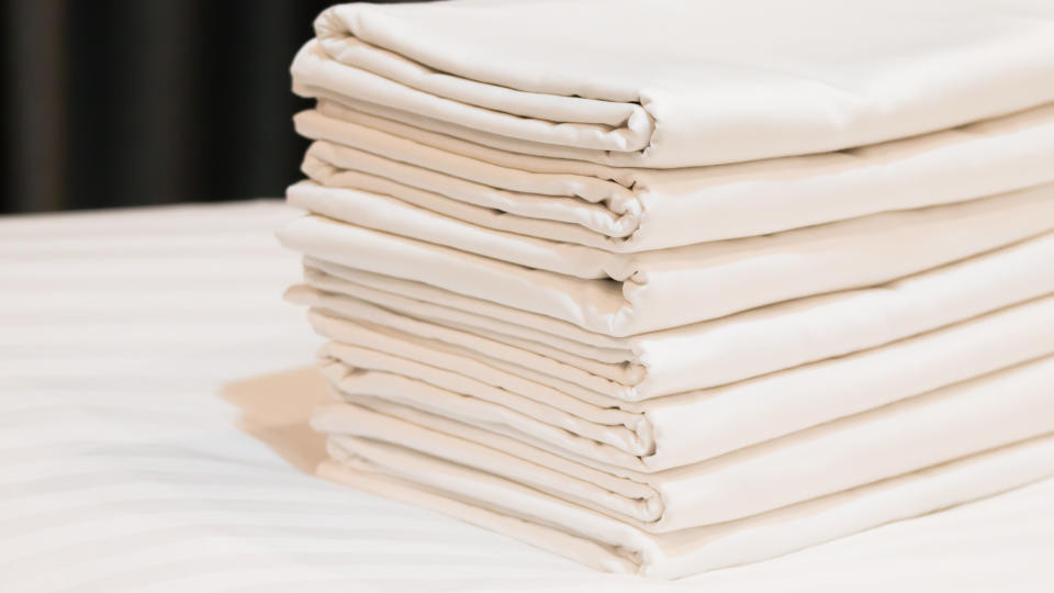 stack of sheets.