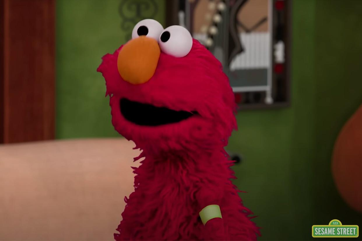 Elmo Gets Corona Virus Shot