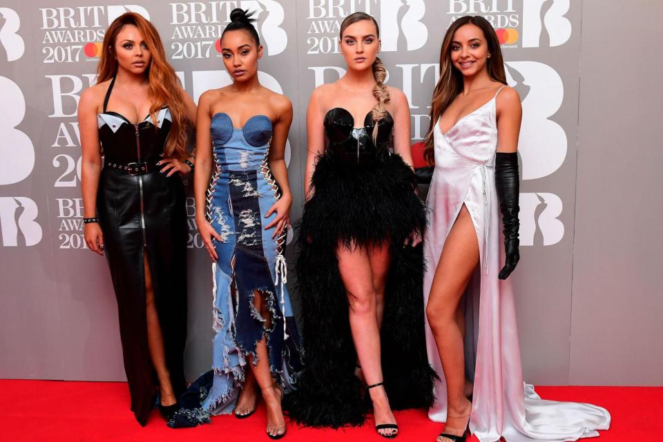 Girl Power: Little Mix arrive at the Brit Awards (PA)