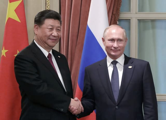 Xi Jinping and Vladimir Putin