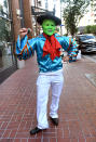 <p>Cosplayer dressed as <i>The Mask</i> at Comic-Con International on July 21, 2018, in San Diego. (Photo: Vivien Killilea/Getty Images) </p>