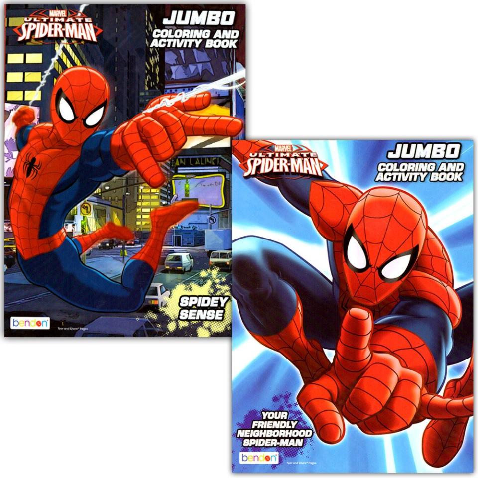 coloring books spiderman