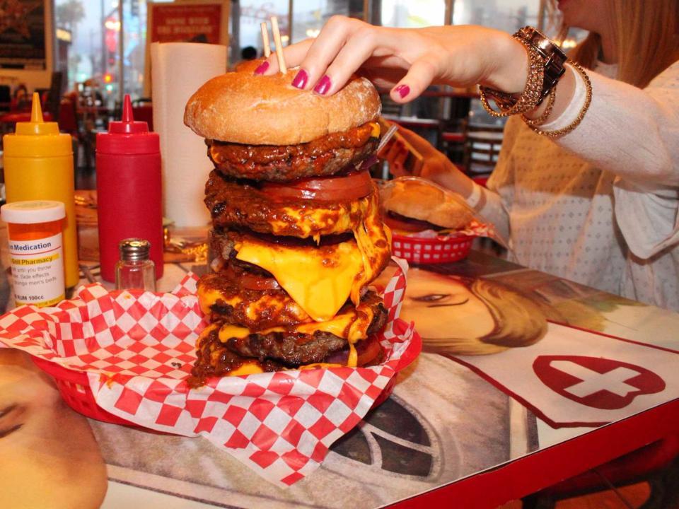 heart attack grill burger