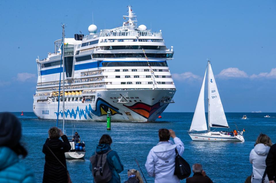 Das AIDAsol, das achte Schiff der Aida-Flotte, wurde im Jahr 2011 in Betrieb genommen. - Copyright: picture alliance/dpa/dpa-Zentralbild | Jens Büttner