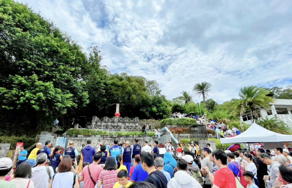 <strong>台中市政府觀光旅遊局中午在大甲鐵砧山舉辦「劍井取午時水活動」。（圖／台中市政府提供）</strong>