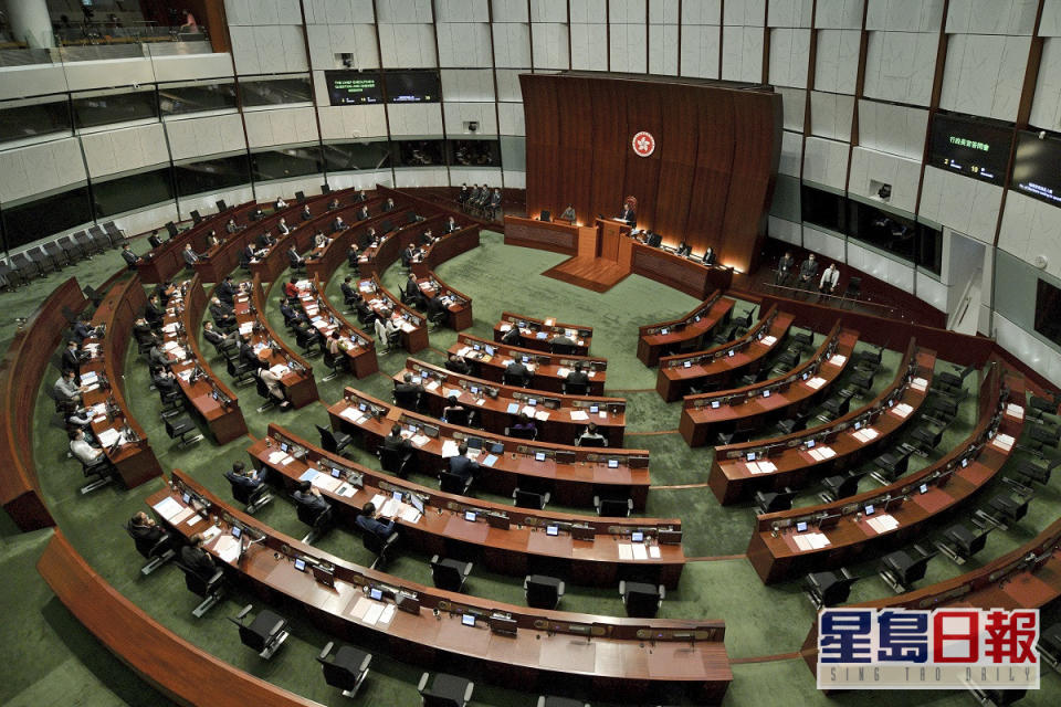 港府批評反中亂港勢力在立法會製造混亂、癱瘓特區政府運作，甚至勾結外部勢力損害香港的安全和利益。資料圖片