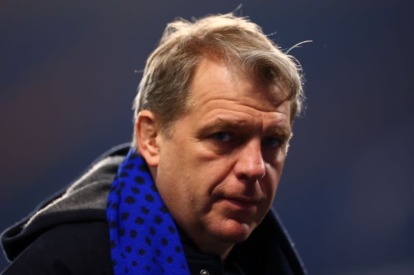 Chelsea owner Tood Boehly looks on following the Premier League match between Chelsea FC and Newcastle United at Stamford Bridge on March 11, 2024 in London, England.