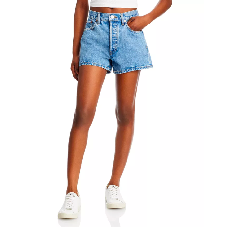 Re/Done '90s Low Slung Denim Shorts