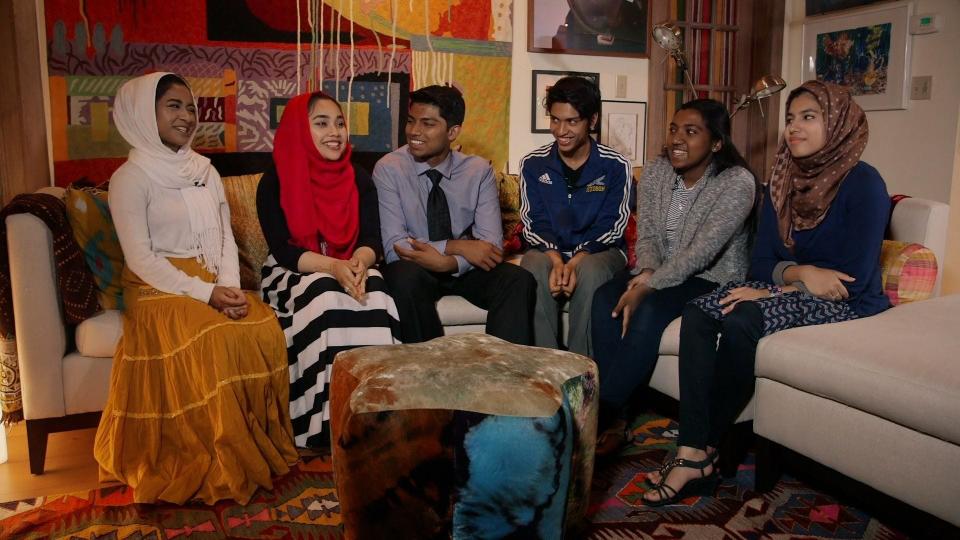 From left, Mahmuda Alam, Ramisa Tasnim, Jahed Miah, Siddique Ahmed, Sharmin Akther and Farzana Akhter, the six Gen-Z Bangladeshi immigrant students who were featured in the documentary, at the start of the filming process in 2016 in Hudson, N.Y.