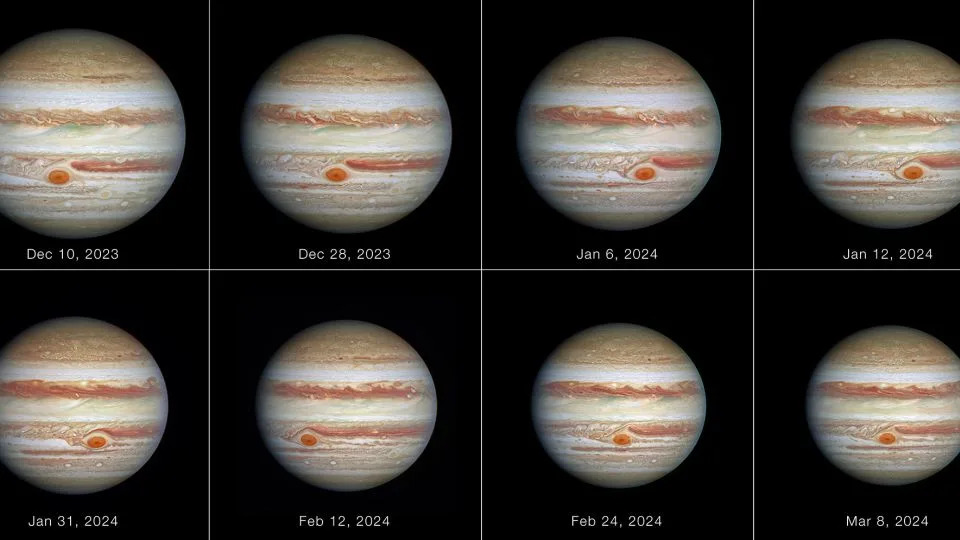 Tracking changes in the storm can help scientists better understand processes taking place in Jupiter's atmosphere. - NASA/ESA/STScI/Amy Simon