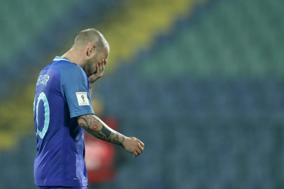 Wesley Sneijder and the Netherlands are having a rough World Cup qualification campaign thus far. (Getty)