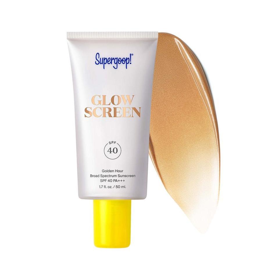 <p><a href="https://go.redirectingat.com?id=74968X1596630&url=https%3A%2F%2Fwww.sephora.com%2Fproduct%2Fsupergoop-glowscreen-sunscreen-spf-40-P456218&sref=https%3A%2F%2F" rel="nofollow noopener" target="_blank" data-ylk="slk:Shop Now;elm:context_link;itc:0;sec:content-canvas" class="link ">Shop Now</a></p><p>Glowscreen SPF 40</p><p>sephora.com</p><p>$38.00</p>