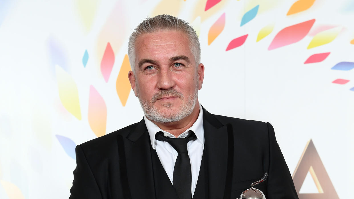 Paul Hollywood of 'The Great British Bake Off' in the winners' room at the National Television Awards 2020. (Photo by Gareth Cattermole/Getty Images)