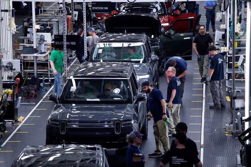 Electric auto maker Rivian's manufacturing facility in Normal