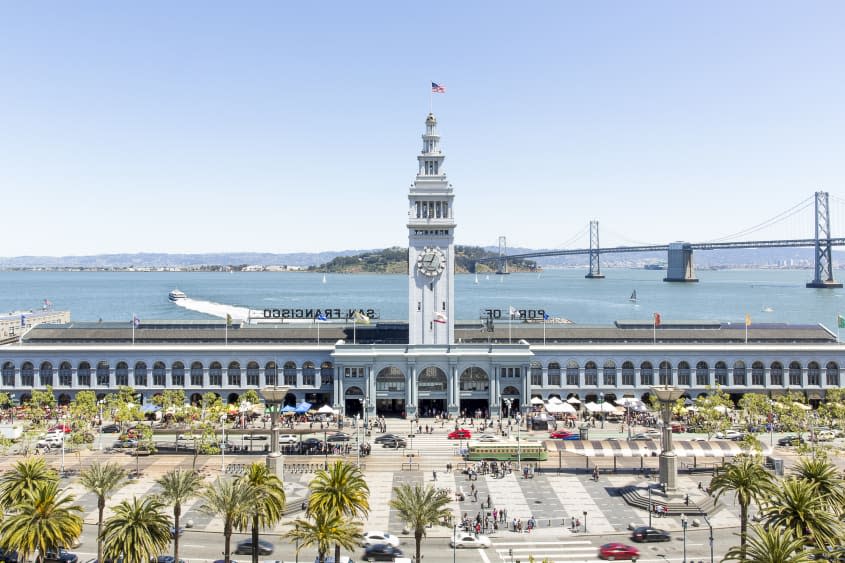 The Ferry Building.