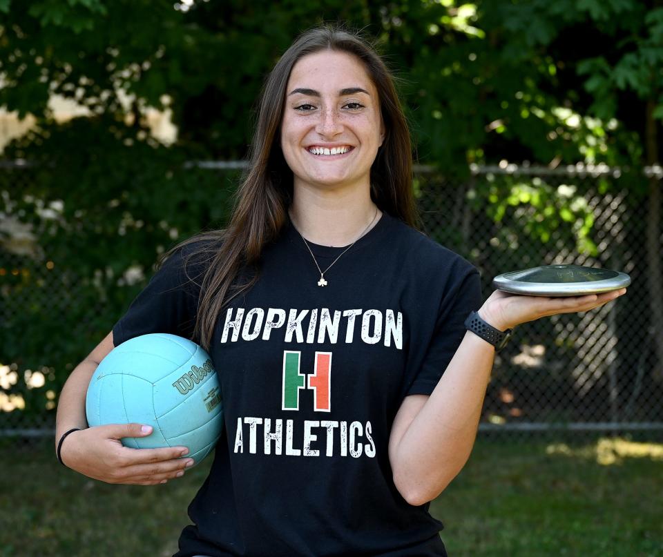 Hopkinton's Kate Powers is the Daily News female Athlete of the Year, July 15, 2022.  Powers played volleyball and track and field for the Hillers.