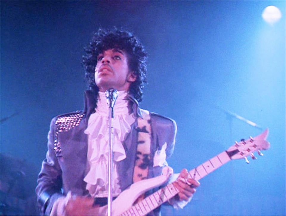 A still from the movie Purple Rain