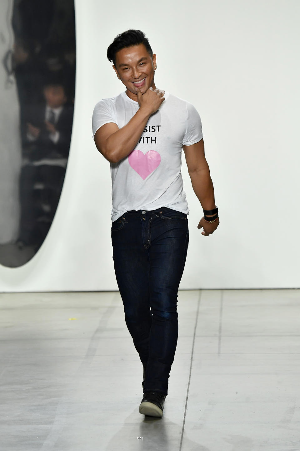 Prabal Gurung at his fashion show during New York Fashion Week, Sept. 10, 2017, in New York. (Photo: Getty Images)