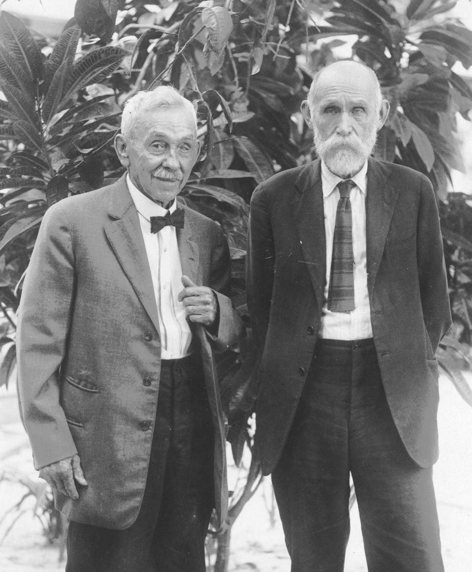 Palm Beach pioneers William Lanehart and Hiram Hammon.