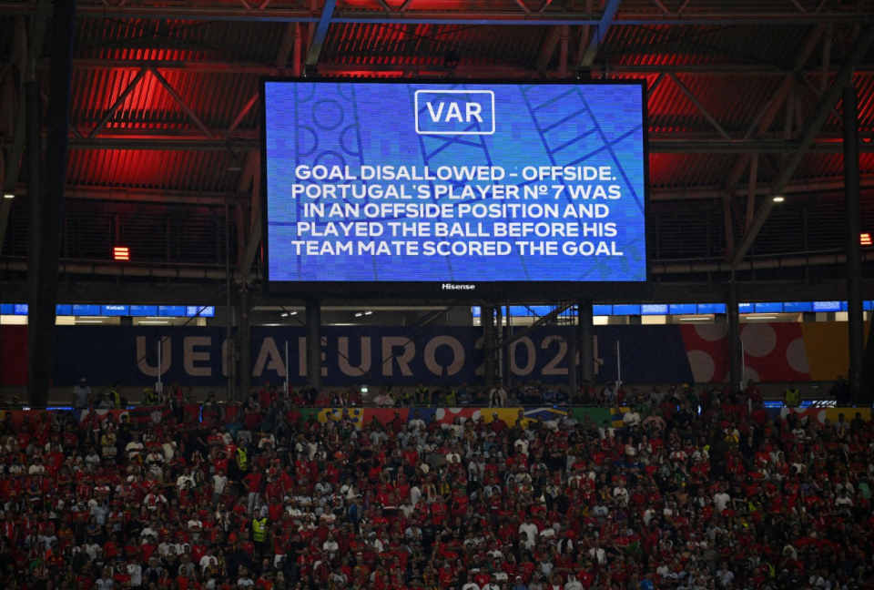 Un mensaje sobre la anulación del gol de Portugal