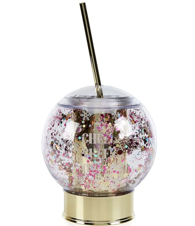 Gingerbread Snowglobe Tumbler, Snow Globe Glitter Double Walled Acrylic  Tumbler - Yahoo Shopping