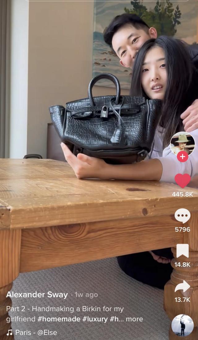 TikTok video 'Handmaking A Birkin For My Girlfriend' goes viral