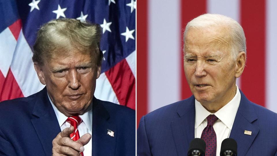 PHOTO: Former President Donald Trump, President Joe Biden (Elijah Nouvelage/Getty Images, Cj Gunther/Shutterstock)