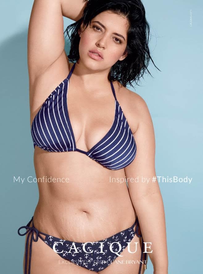 Denise Bidot for Lane Bryant in the <em>Sports Illustrated</em> Swimsuit issue. (Photo: Lane Bryant)