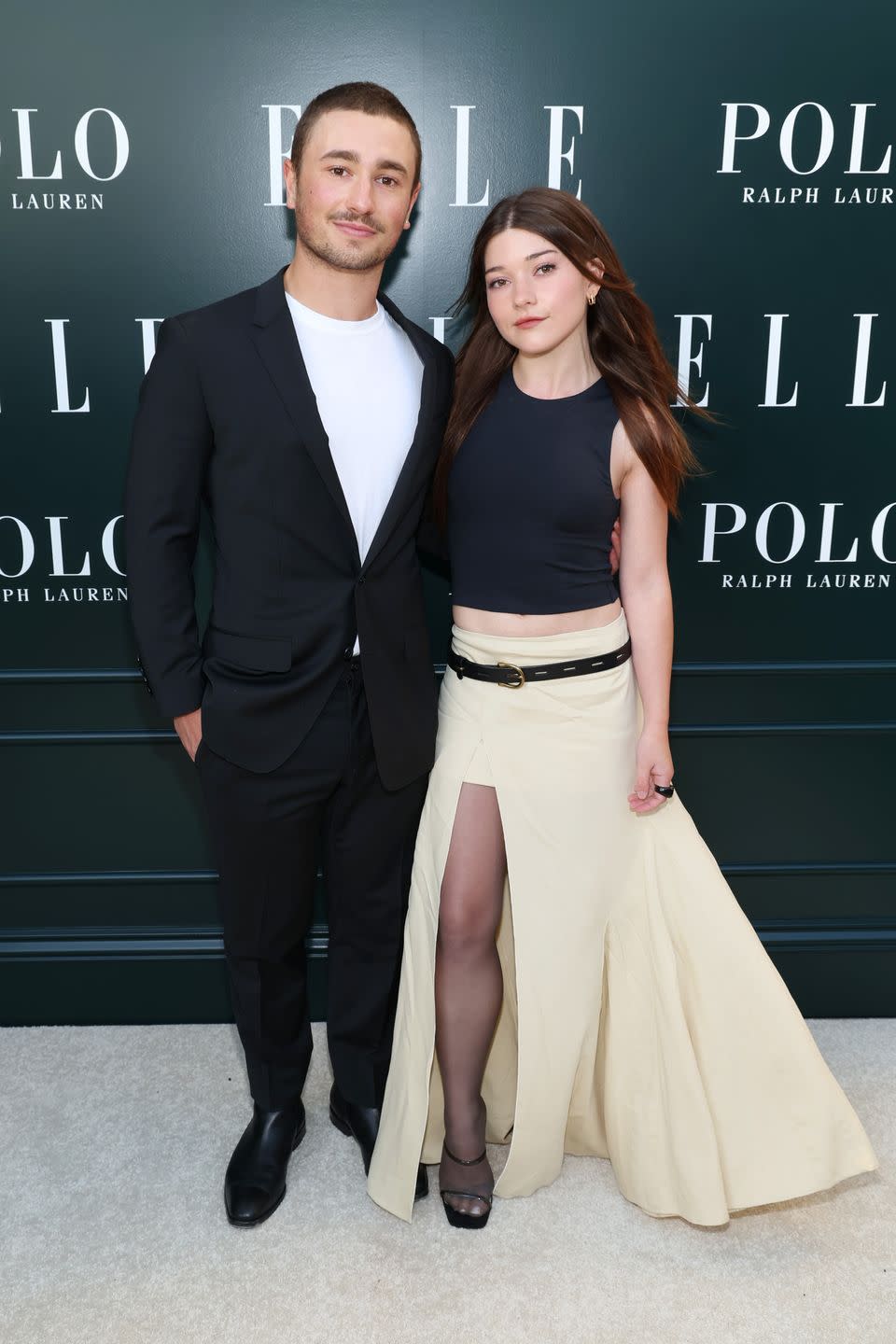 santa monica, california may 11 l r gabriel labelle and katie douglas attend elle hollywood rising presented by polo ralph lauren at the georgian hotel on may 11, 2023 in santa monica, california photo by phillip faraonegetty images for elle