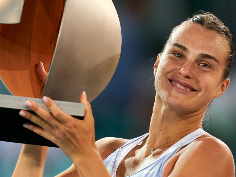 Aryna Sabalenka sonrió por segunda vez en el Masters 1000 de Madrid, torneo que también ganó en la temporada 2021