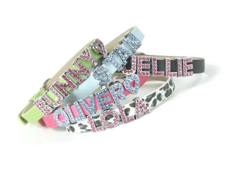 Trixie & Peanut Rhinestone Letter Collar