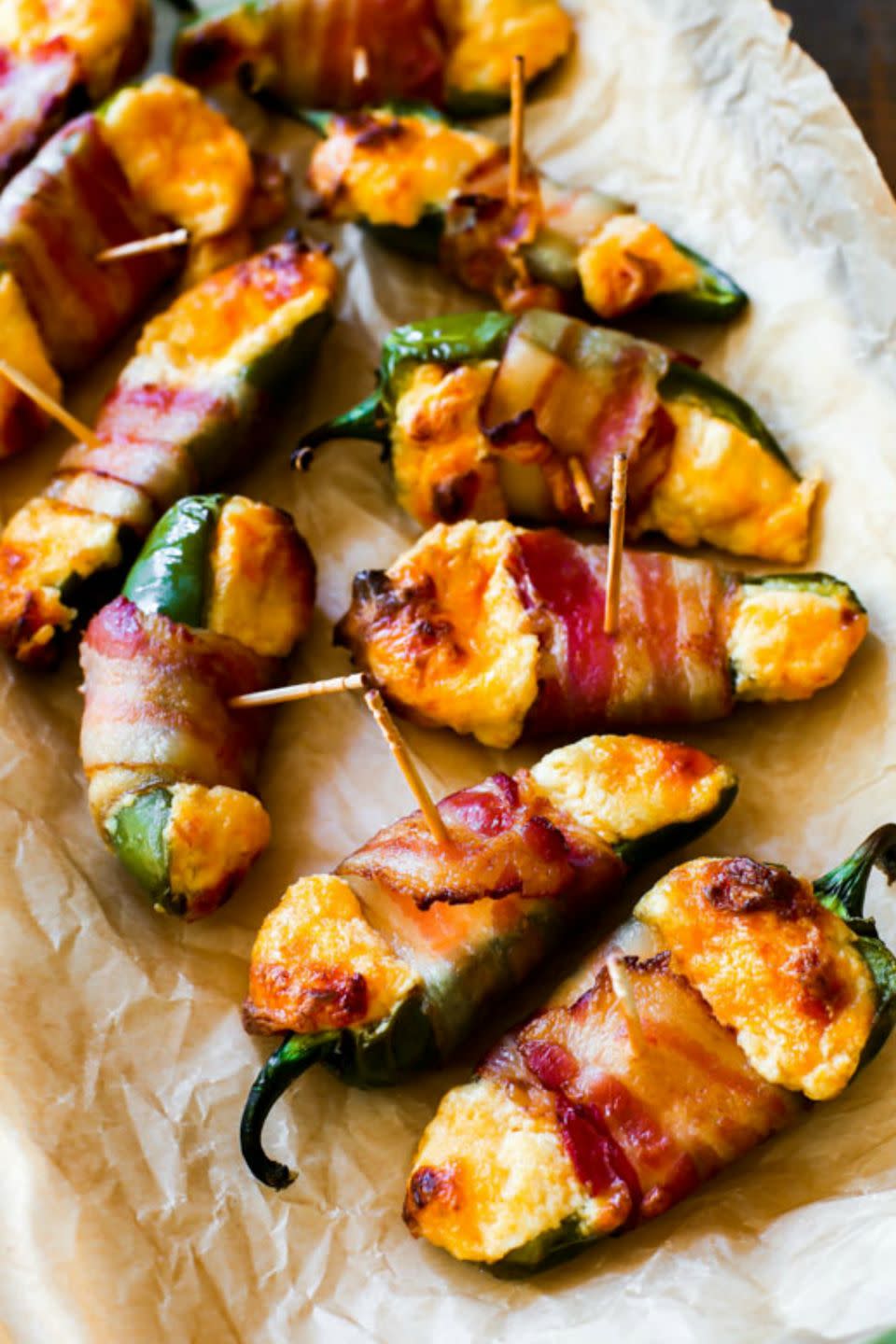 Bacon-Wrapped Cheesy Stuffed Jalapeños