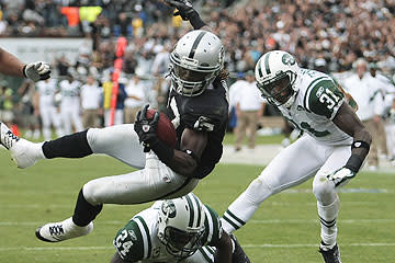 Rookie Denarius Moore has been a spark plug for the Raiders