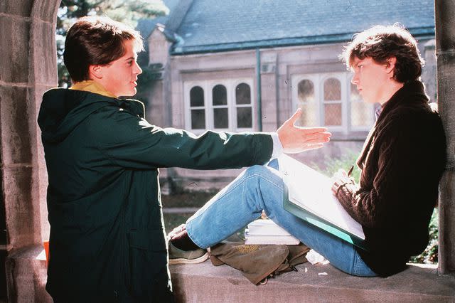 <p>Orion/Kobal/Shutterstock</p> Rob Lowe and Andrew McCarthy in 'Class'.