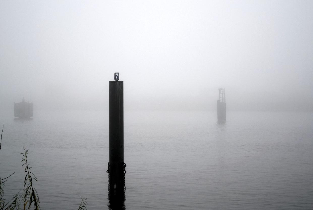 Fog on lake