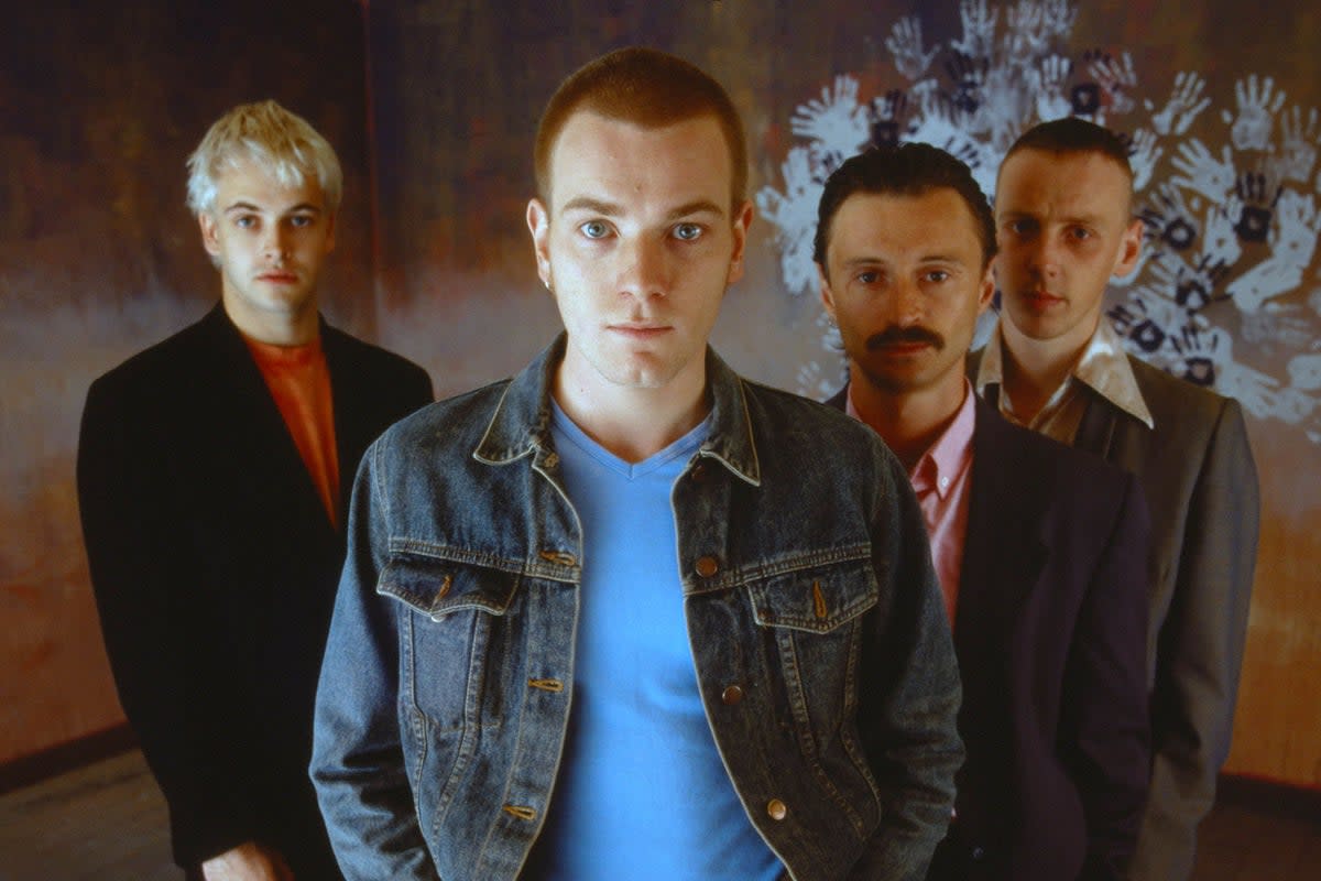 Choose life: Miller, Ewan McGregor, Robert Carlyle and Ewen Bremner in their star-making roles in ‘Trainspotting’ (Shutterstock)