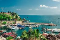 <p>Searches for a week's break in Turkey are up by a whopping 79 per cent, which makes it the sixth most popular country for Brits to visit this year. Antalya (pictured) and Alanya have some of the best deals, with a week in a three-star hotel in Alanya in May <a rel="nofollow noopener" href="https://www.travelsupermarket.com/en-gb/holidays/results/5497d3cbaa00dc24a55efddc/528cc200e4b0ec1df538ae67/2018-04-30/7/?room=A2" target="_blank" data-ylk="slk:starting at £195pp.;elm:context_link;itc:0;sec:content-canvas" class="link ">starting at £195pp.</a> Other resorts like Bodrum, Marmaris and Oludeniz are all featured in the top 20 cheapest all-inclusive resorts for this year.</p>