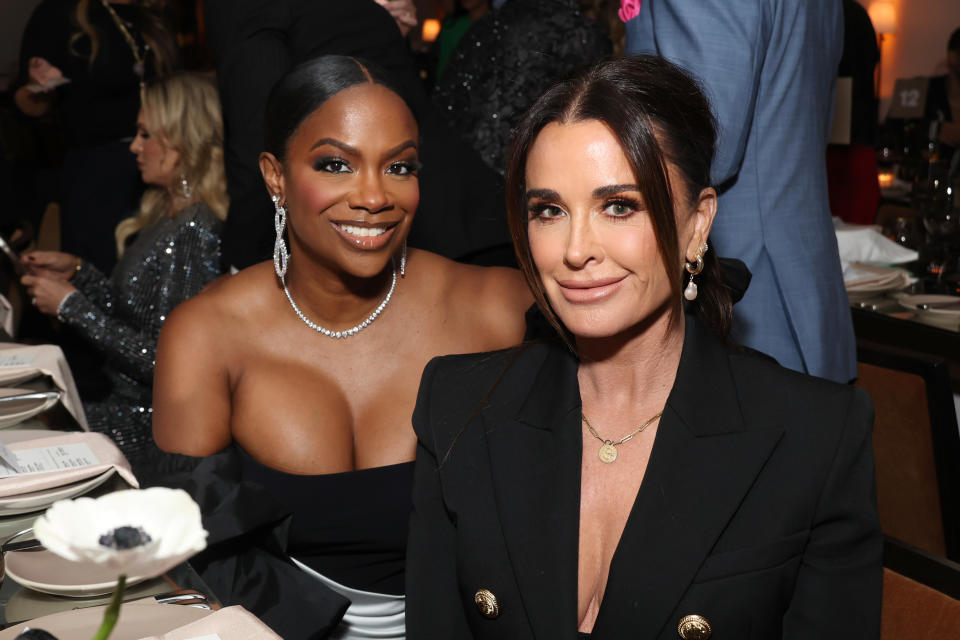 BEVERLY HILLS, CALIFORNIA - NOVEMBER 29: (L-R) Kandi Burruss and Kyle Richards attend Variety Women of Reality Presented by DirectTV at Spago on November 29, 2023 in Beverly Hills, California. (Photo by Amy Sussman/Variety via Getty Images)