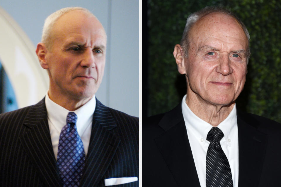 Side-by-side of Alan Dale in "Ugly Betty" vs. now