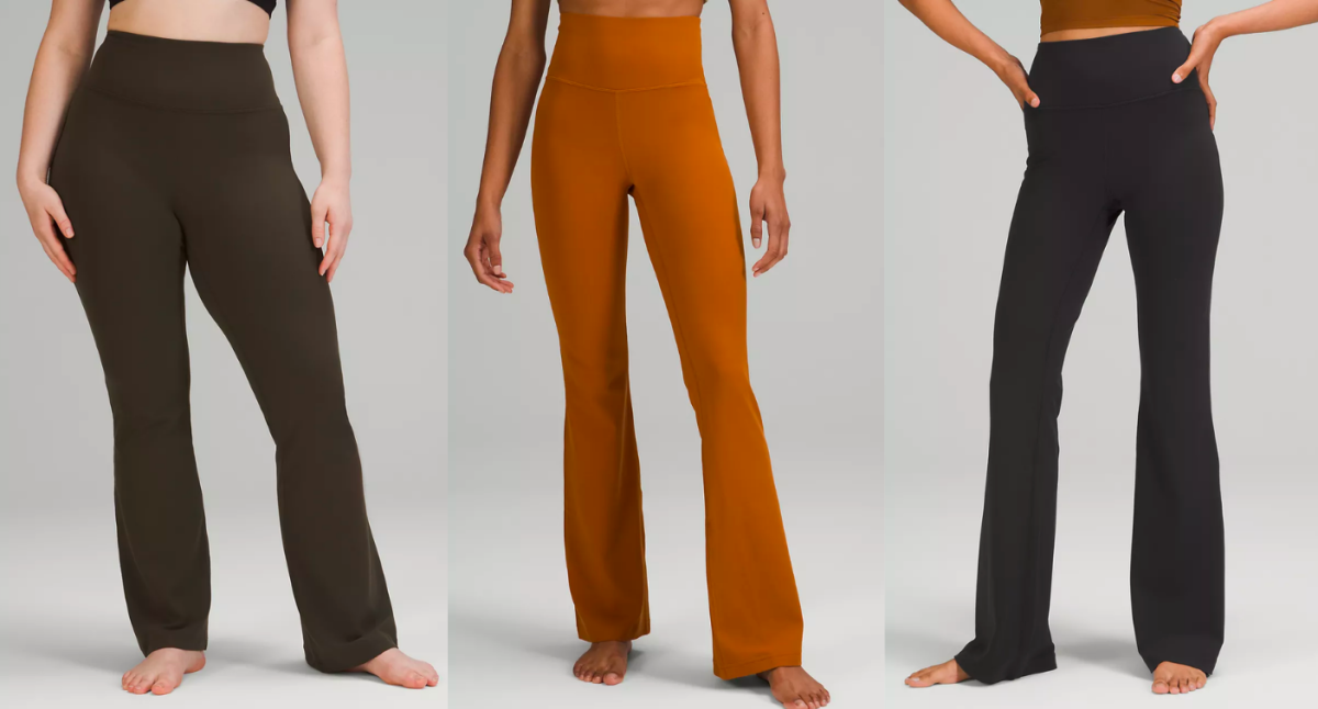Lululemon just restocked these popular flared leggings, and they