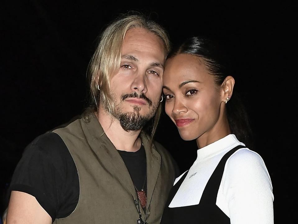 Marco Perego-Saldana and Zoe Saldana-Perego