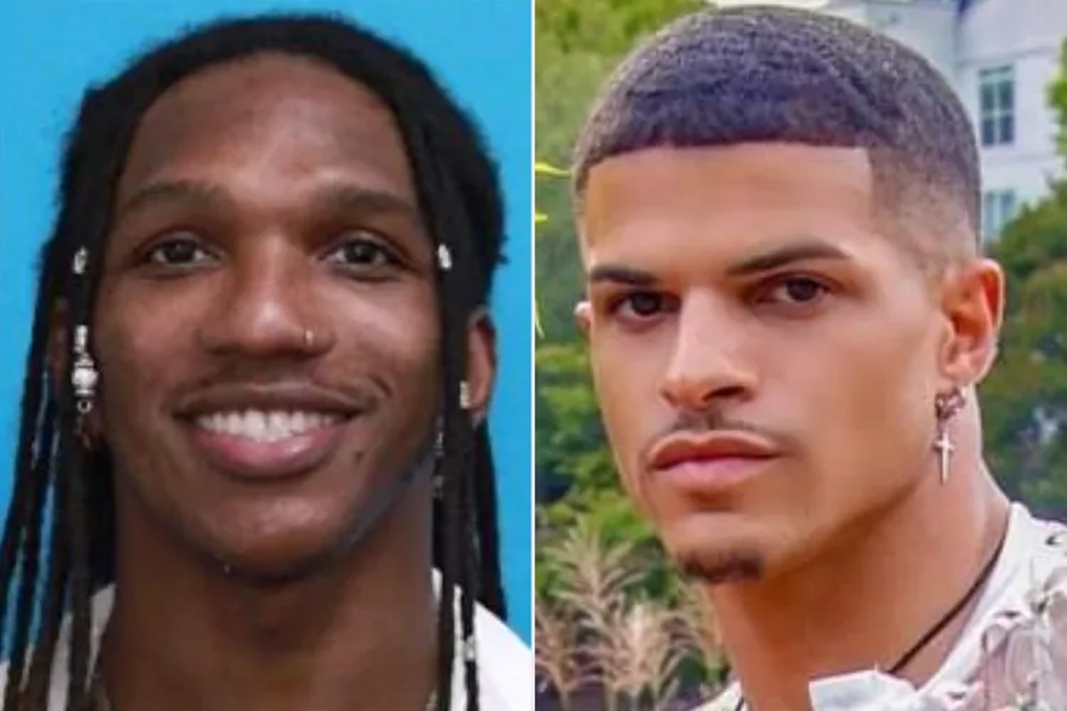 Deundray Cottrell (left), of Atlanta, went missing in Birmingham on July 4 while visiting family for the holiday with his boyfriend Julian Taylor Morris, 31. Morris is a person of interest in Cottrell’s murder investigation  (Birmingham Police Department)