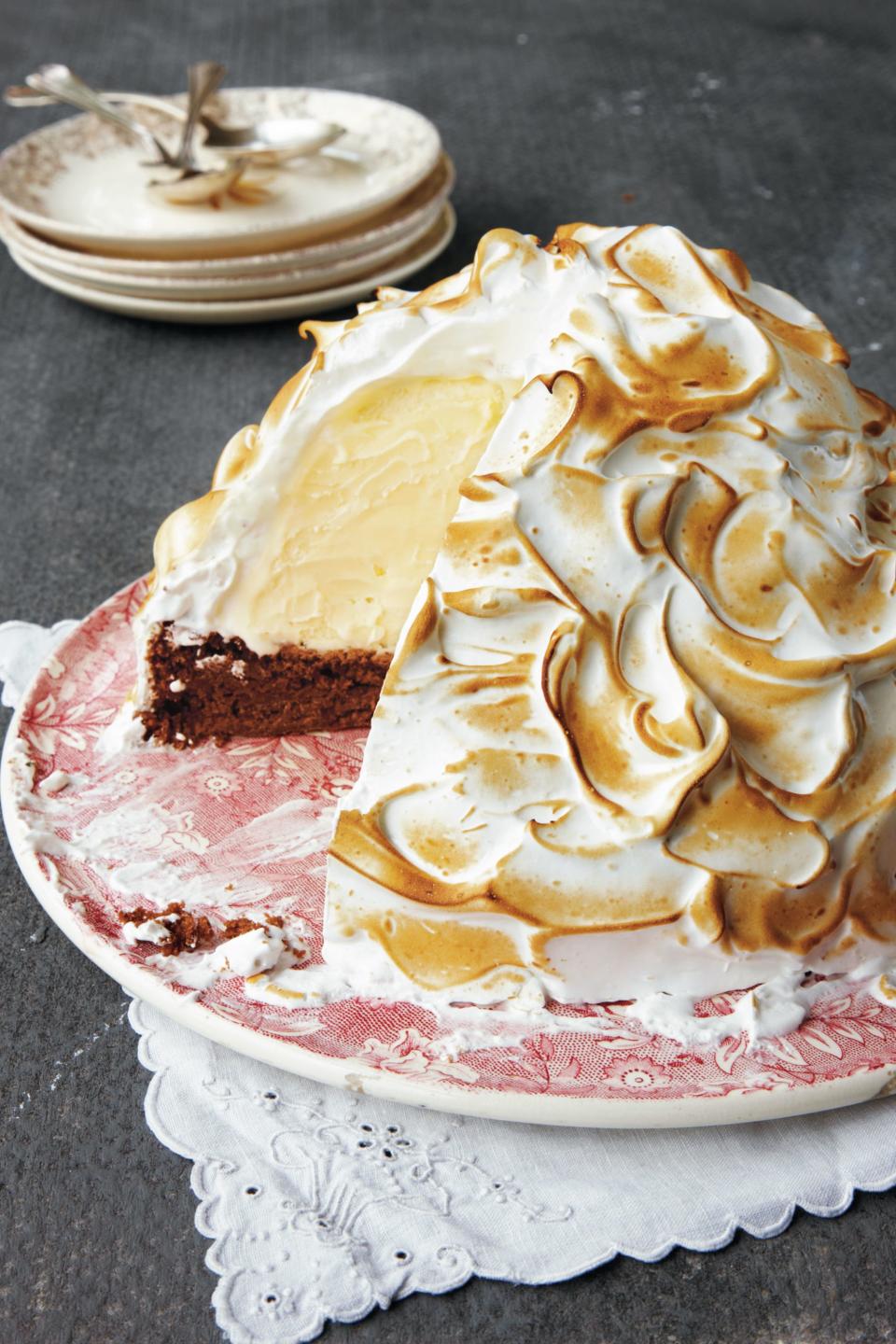 Brownie Baked Alaska