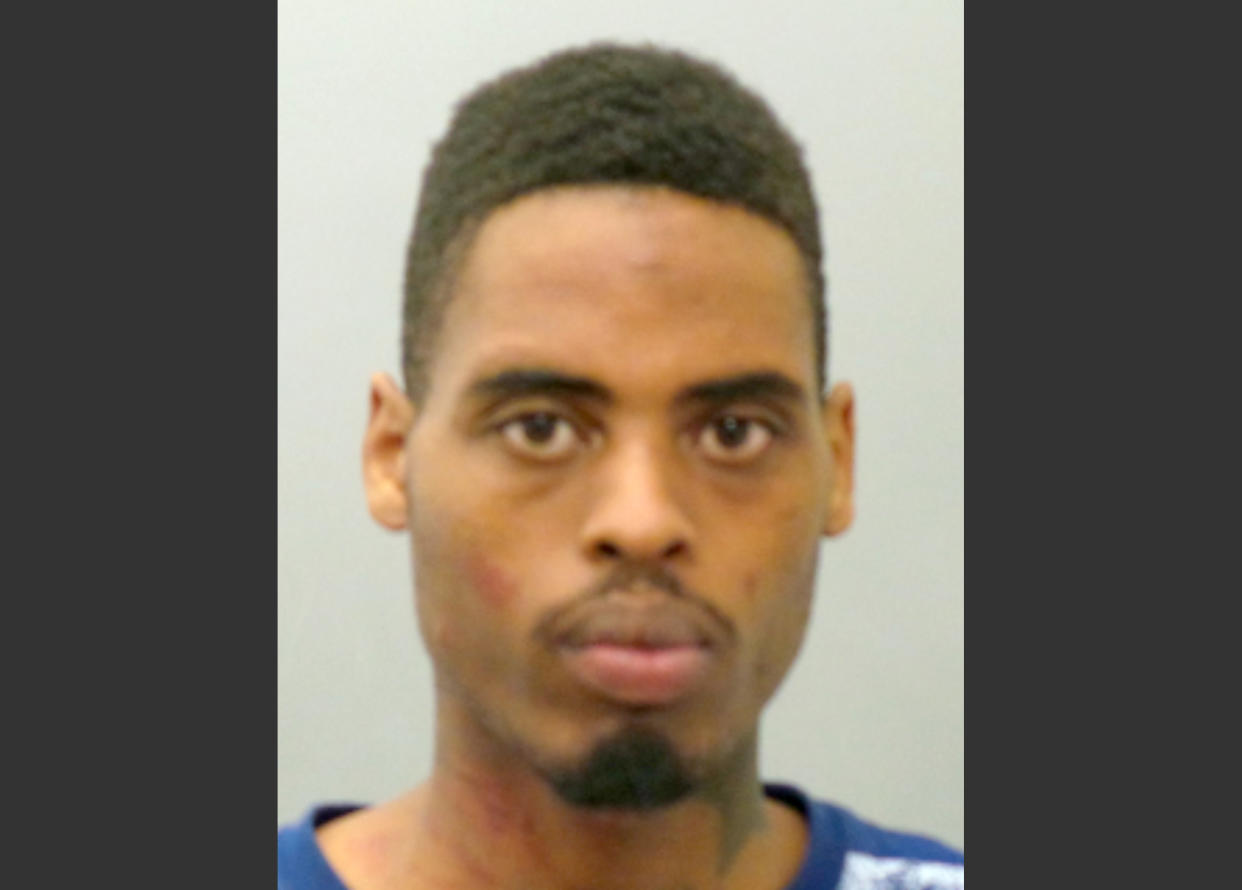Ferguson shooting suspect Jeffrey Williams when he was booked into jail. (St. Louis County Police Department)