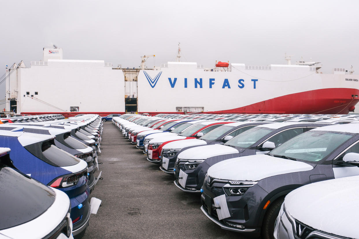 VinFast Ships its First Shipment of Vehicles to US (Linh Pham / Bloomberg via Getty Images file)