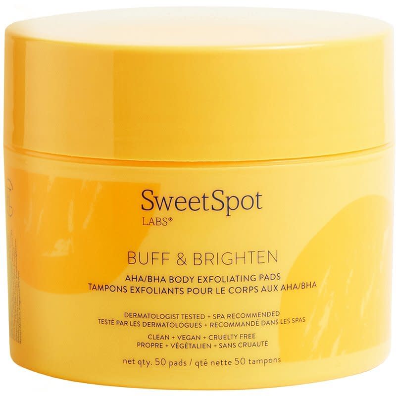 ingrown-hair-treatment-SweetSpot Labs Buff & Brighten Body Exfoliating Pads